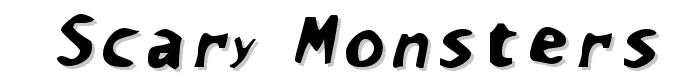 Scary Monsters font